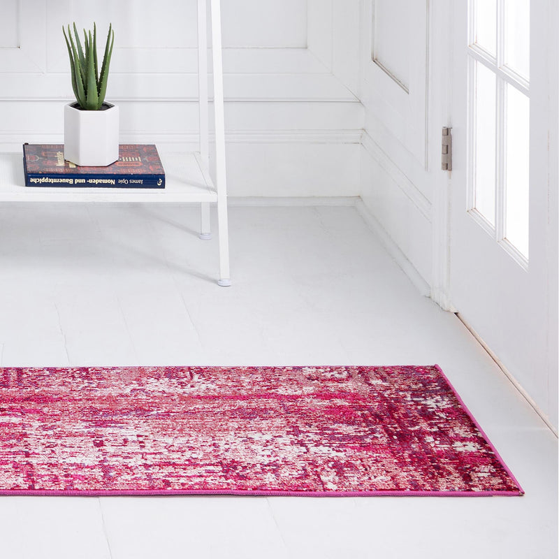 Celestial Luminescence Collection Area Rug -  Nebula Runner Red  lifestyle 71