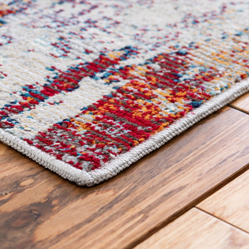 Celestial Luminescence Collection Area Rug -  Nebula Rectangle Gray  lifestyle 21