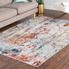 Celestial Luminescence Collection Area Rug -  Nebula Rectangle Gray  lifestyle 39
