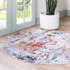 Celestial Luminescence Collection Area Rug -  Nebula Round Gray  lifestyle 50