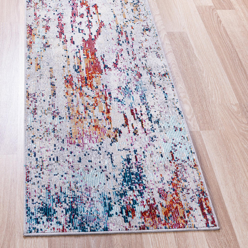 Celestial Luminescence Collection Area Rug -  Nebula Runner Gray  lifestyle 51