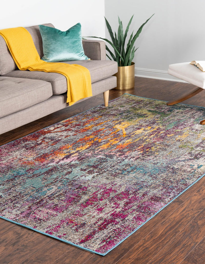 Celestial Luminescence Collection Area Rug -  Nebula Rectangle Multi  lifestyle 17