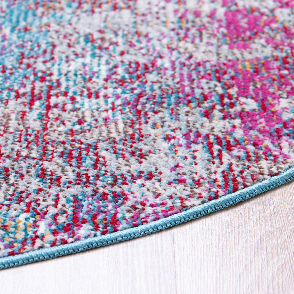 Celestial Luminescence Collection Area Rug -  Nebula Round Multi  lifestyle 82