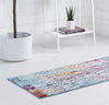 Celestial Luminescence Collection Area Rug -  Nebula Runner Blue and Multi  lifestyle 10