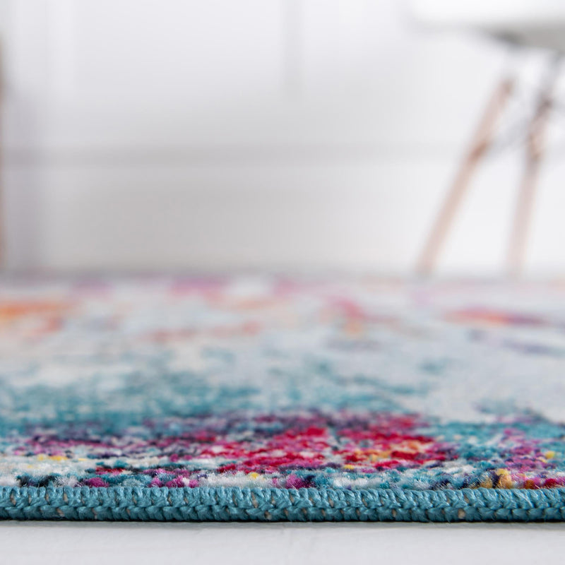 Celestial Luminescence Collection Area Rug -  Nebula Runner Blue and Multi  lifestyle 14
