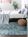Celestial Luminescence Collection Area Rug -  Nebula Rectangle Blue  lifestyle 9