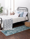 Celestial Luminescence Collection Area Rug -  Nebula Runner Blue  lifestyle 11