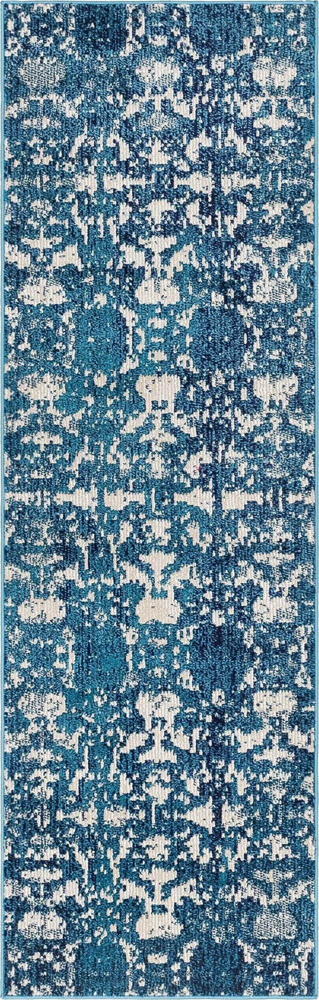 Mystic Oasis Collection Area Rug - Sahara Runner Navy Blue  lifestyle 51