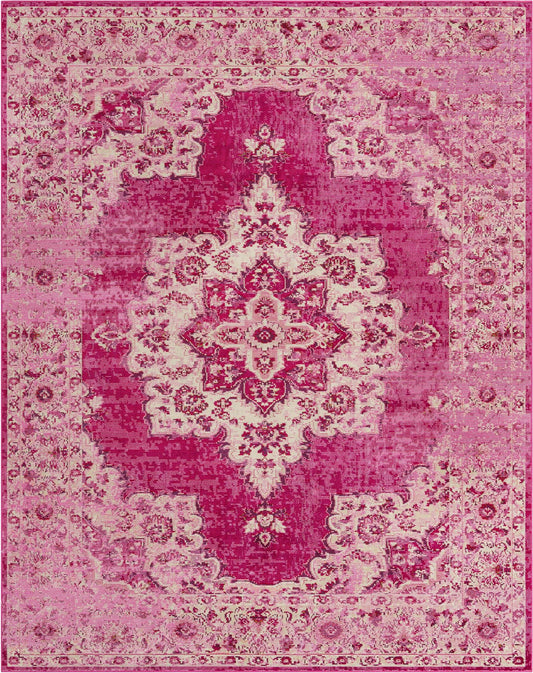 Mystic Oasis Collection Area Rug -  Mirage Rectangle Pink Main