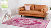 Mystic Oasis Collection Area Rug -  Mirage Rectangle Pink  lifestyle 6