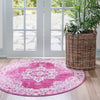 Mystic Oasis Collection Area Rug -  Mirage Round Pink  lifestyle 31