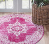 Mystic Oasis Collection Area Rug -  Mirage Round Pink  lifestyle 37