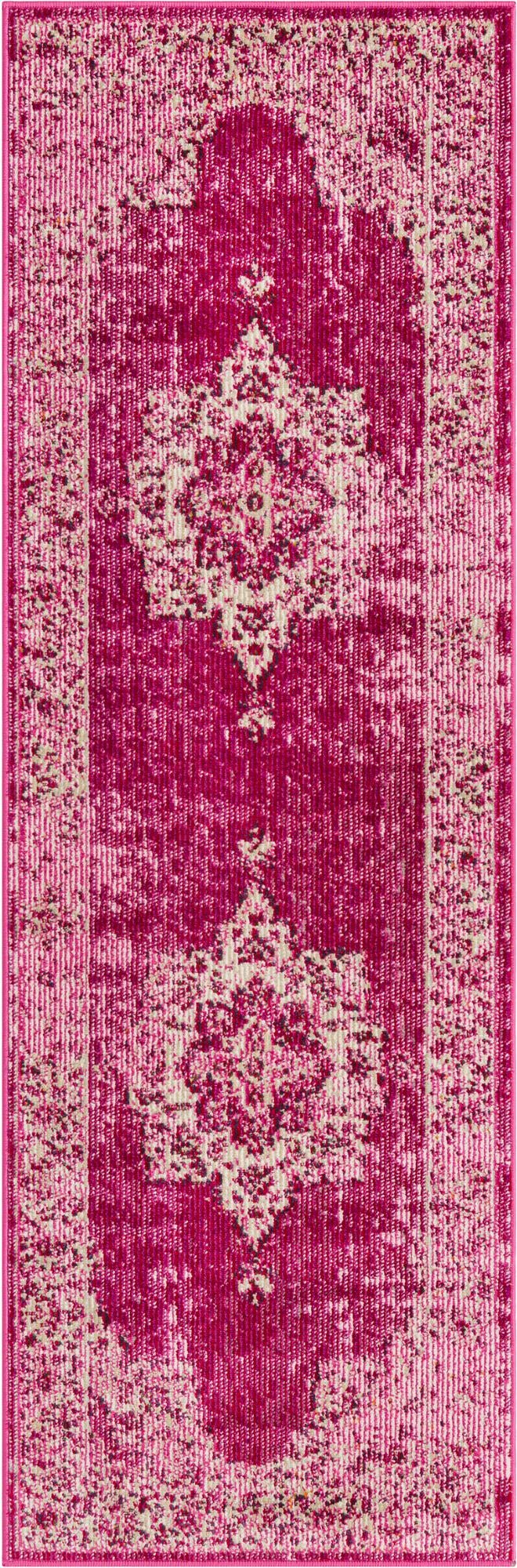 Mystic Oasis Collection Area Rug -  Mirage Runner Pink  lifestyle 4