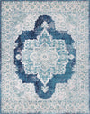 Mystic Oasis Collection Area Rug -  Mirage Rectangle Navy Blue  lifestyle 3