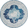 Mystic Oasis Collection Area Rug -  Mirage Round Navy Blue  lifestyle 21