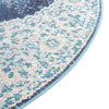 Mystic Oasis Collection Area Rug -  Mirage Round Navy Blue  lifestyle 54