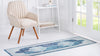 Mystic Oasis Collection Area Rug -  Mirage Runner Navy Blue  lifestyle 39