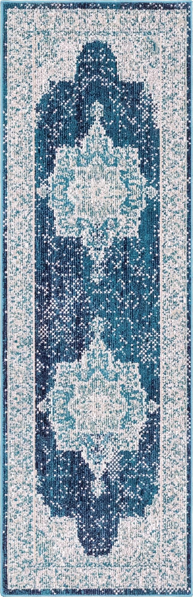 Mystic Oasis Collection Area Rug -  Mirage Runner Navy Blue  lifestyle 22