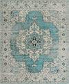 Mystic Oasis Collection Area Rug -  Mirage Rectangle Turquoise  lifestyle 2