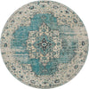 Mystic Oasis Collection Area Rug -  Mirage Round Turquoise  lifestyle 3