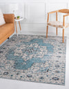 Mystic Oasis Collection Area Rug -  Mirage Rectangle Turquoise  lifestyle 5