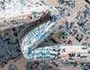 Mystic Oasis Collection Area Rug -  Mirage Runner Turquoise  lifestyle 59