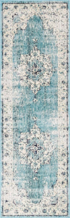 Mystic Oasis Collection Area Rug -  Mirage Runner Turquoise  lifestyle 23
