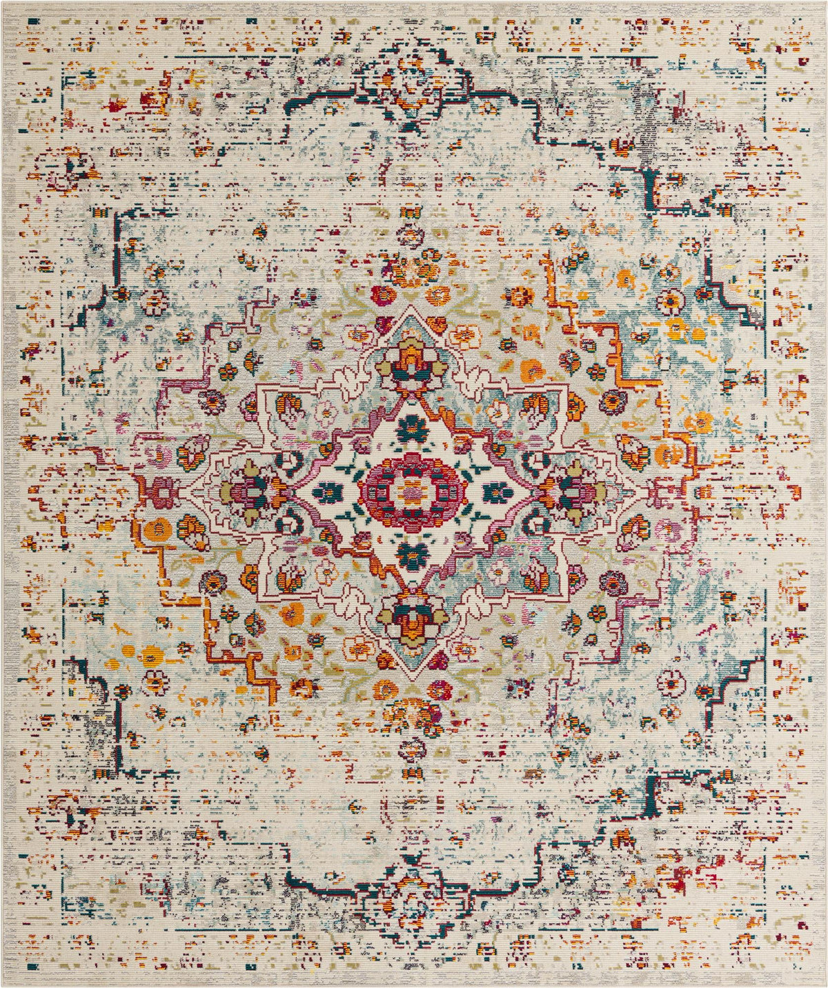 Mystic Oasis Collection Area Rug -  Nomad Rectangle Beige  lifestyle 2