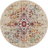 Mystic Oasis Collection Area Rug -  Nomad Round Beige  lifestyle 17
