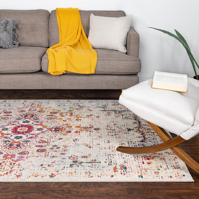 Mystic Oasis Collection Area Rug -  Nomad Rectangle Beige  lifestyle 66