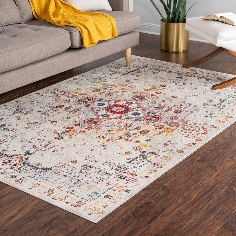 Mystic Oasis Collection Area Rug -  Nomad Rectangle Beige  lifestyle 68
