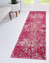 Mystic Oasis Collection Area Rug -  Nomad Runner Pink  lifestyle 80