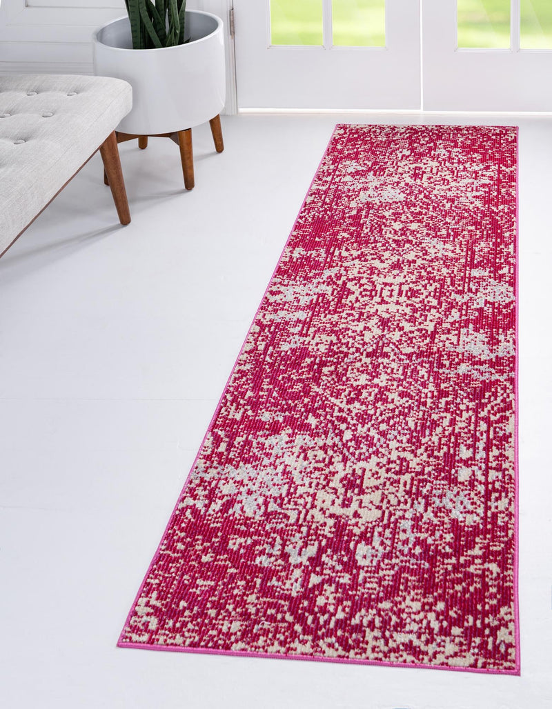 Mystic Oasis Collection Area Rug -  Nomad Runner Pink  lifestyle 80