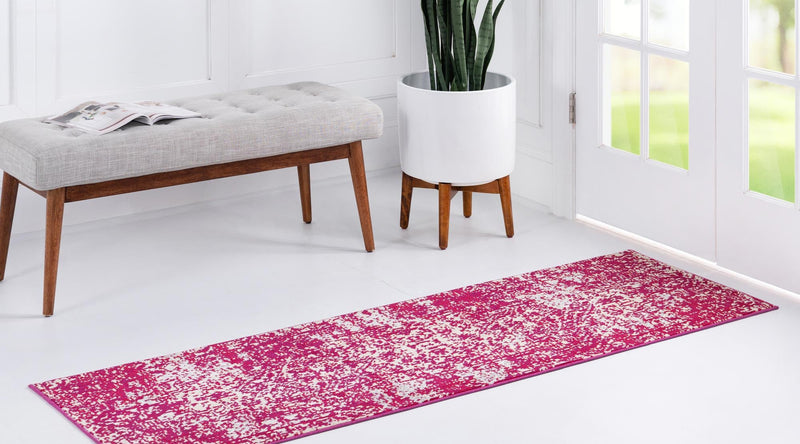 Mystic Oasis Collection Area Rug -  Nomad Runner Pink  lifestyle 90