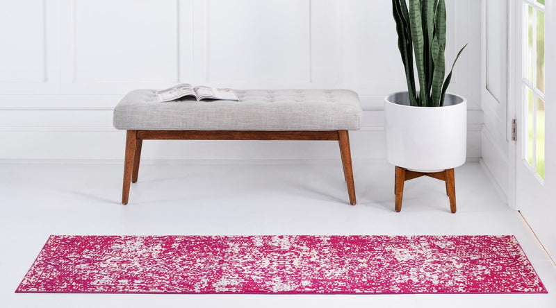 Mystic Oasis Collection Area Rug -  Nomad Runner Pink  lifestyle 100
