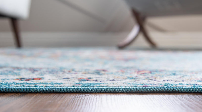 Mystic Oasis Collection Area Rug -  Nomad Runner Turquoise  lifestyle 27