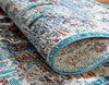 Mystic Oasis Collection Area Rug -  Nomad Runner Turquoise  lifestyle 31