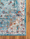Mystic Oasis Collection Area Rug -  Nomad Runner Turquoise  lifestyle 36