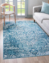 Mystic Oasis Collection Area Rug -  Nomad Rectangle Navy Blue  lifestyle 9