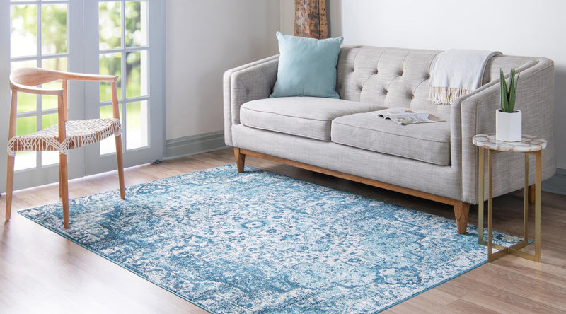 Mystic Oasis Collection Area Rug -  Nomad Rectangle Navy Blue  lifestyle 14