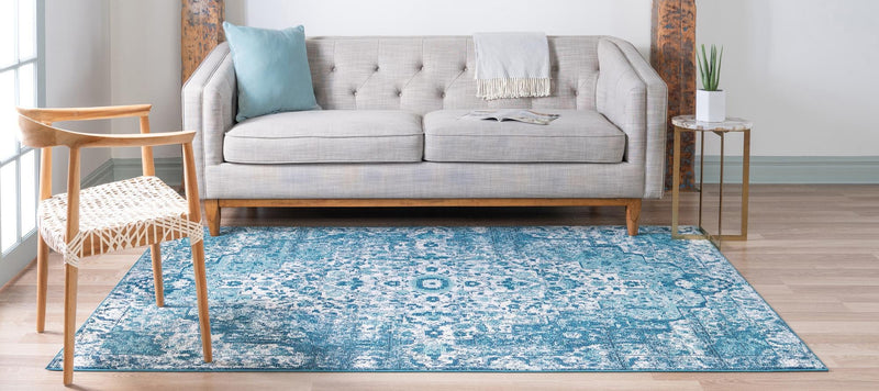 Mystic Oasis Collection Area Rug -  Nomad Rectangle Navy Blue  lifestyle 19