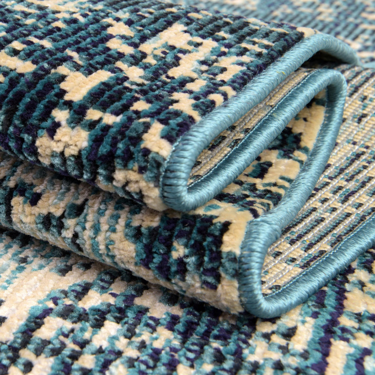 Mystic Oasis Collection Area Rug -  Nomad Rectangle Navy Blue  lifestyle 61