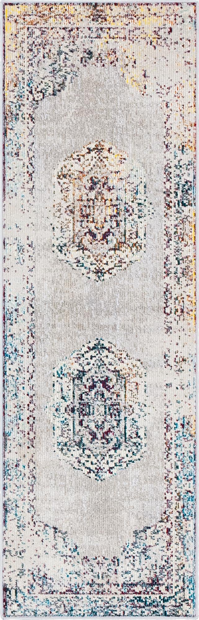 Mystic Oasis Collection Area Rug -  Caravan Runner Gray  lifestyle 20
