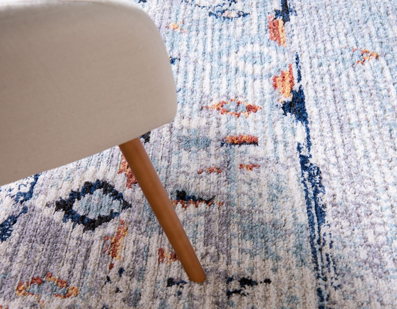 Tangier Treasures Collection Area Rug - Casablanca Rectangle Light Blue  lifestyle 27