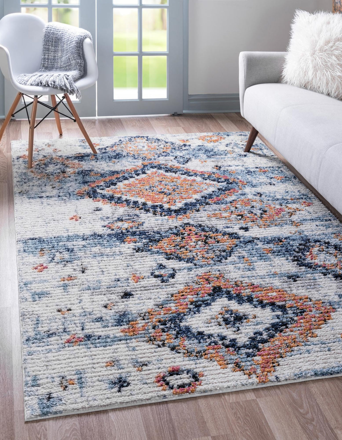Tangier Treasures Collection Area Rug -  Fez Rectangle Ivory  lifestyle 2