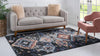 Tangier Treasures Collection Area Rug -  Fez Rectangle Navy Blue  lifestyle 5