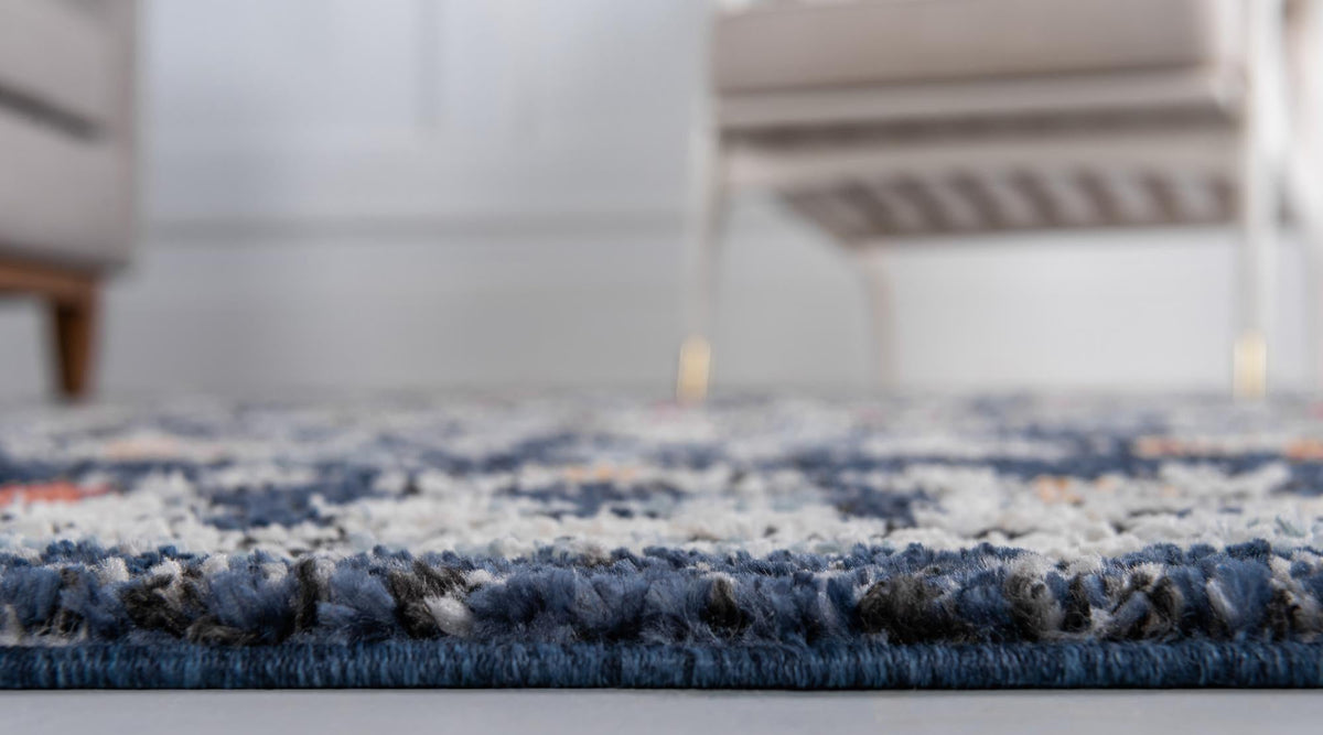 Tangier Treasures Collection Area Rug -  Marrakech Rectangle Navy Blue  lifestyle 46