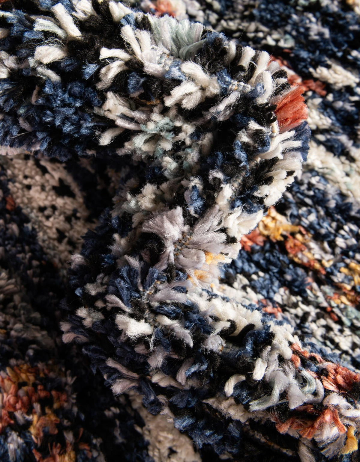 Tangier Treasures Collection Area Rug -  Marrakech Rectangle Navy Blue  lifestyle 55