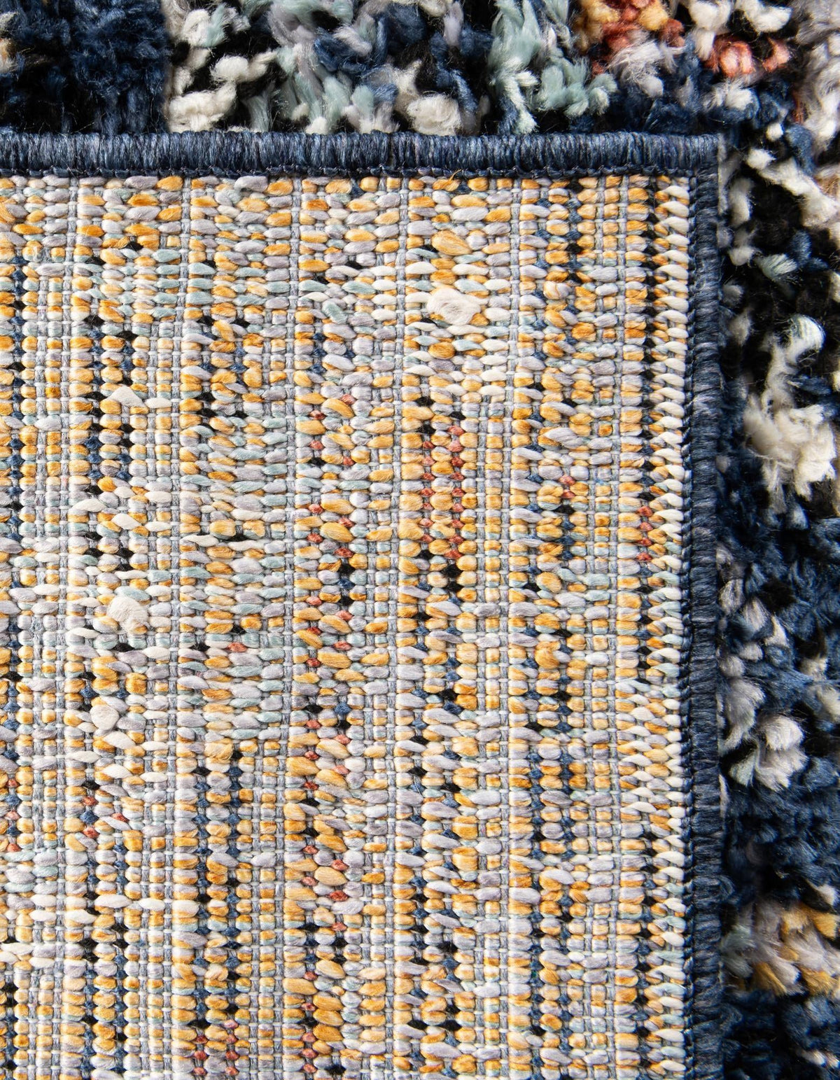 Tangier Treasures Collection Area Rug -  Marrakech Rectangle Navy Blue  lifestyle 58