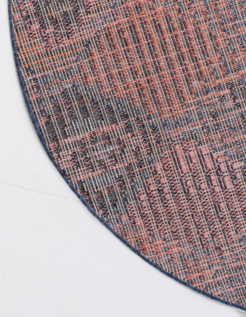 Tangier Treasures Collection Area Rug -  Rabat Round Blue  lifestyle 47